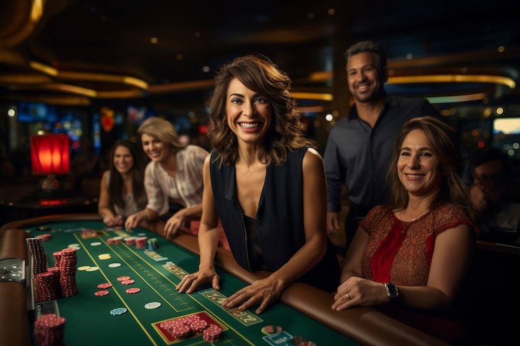 Meja Texas Poker di nikitatogel dengan kartu komunal dan dealer profesional